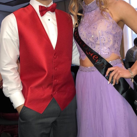 Sherri Hill two piece prom dress - Picture 4 of 5